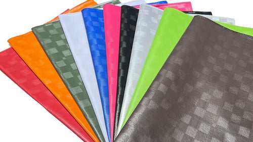 Set of 6 Placemats + 1 Table Runner - PVC Material, Assorted Colors 11