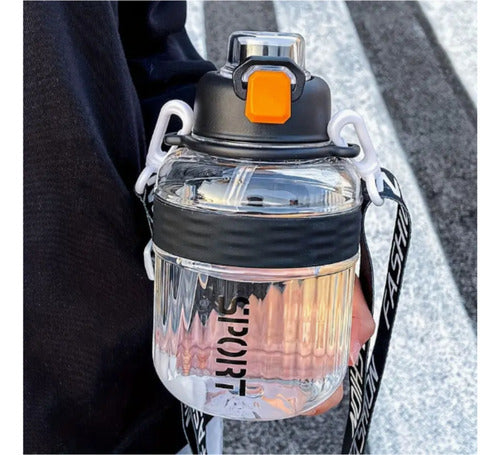 Waffy Water Bottle 1L with Spout Sports Training Fitness 2