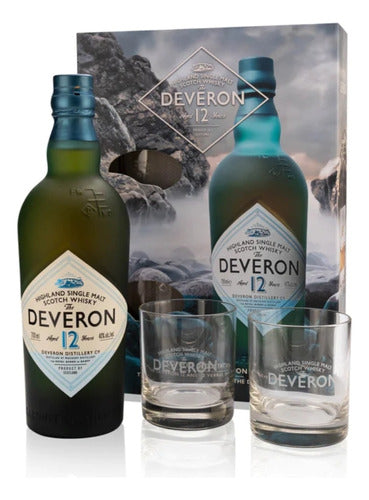 Whisky The Deveron 12 Años Con 2 Vasos De Regalo 40% 700 Ml 0