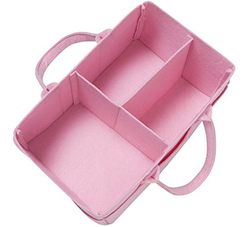 Sammy & Lou Ice Pink Felt Storage Cart 1