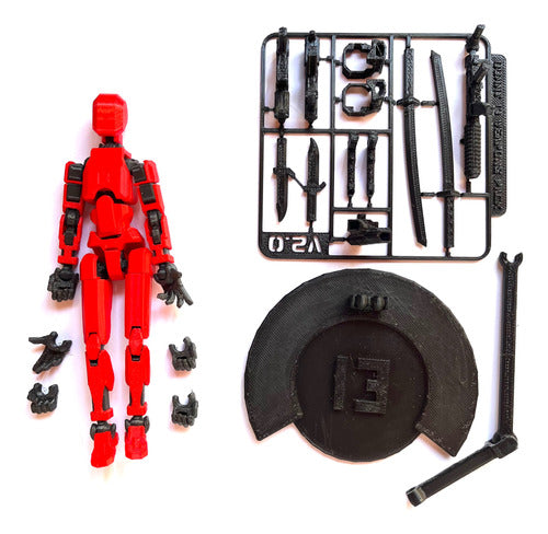 Dixi 3D Dummy 13 Articulated Action Figure - 13 cm with Base and Weapon Kit 1