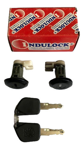 Set of 2 Peugeot 309 Door Cylinders with 2 Keys 1