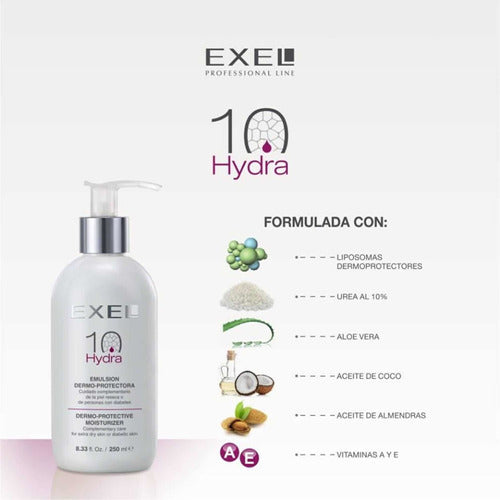 Exel Hydra 10 - Emulsión Dermo-protectora X 250 Ml 1