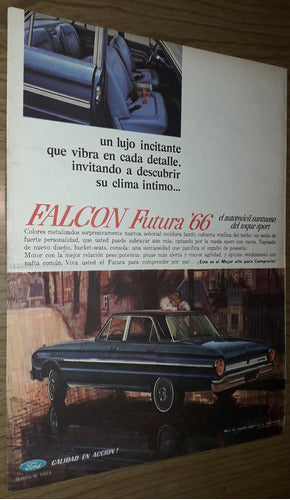 P32 Clipping Publicidad Automovil Ford Falcon Año 1966 0