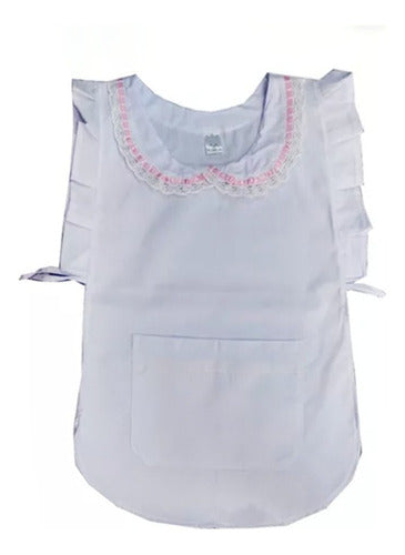 Girls' Primary School Apron Poncho Pinafore Chest Protector T6-16 1