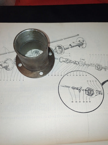 Siambretta Buje Cojinetes Moto Furgón 125 Original 1