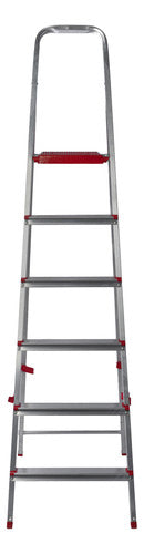 Lüsqtoff Aluminum Step Ladder ESL191-76 - 6 Steps Multi-Purpose 2