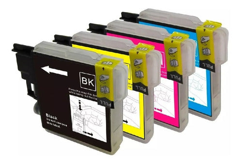 Brother Pack 4 Compatible Ink Cartridges LC-60 DCP J125 J140W J410-INS Store 0