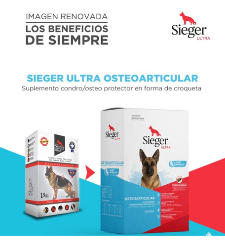 Pack Alimento Sieger Ultra Osteoarticular 4 Cajas X 1.5 kg 2