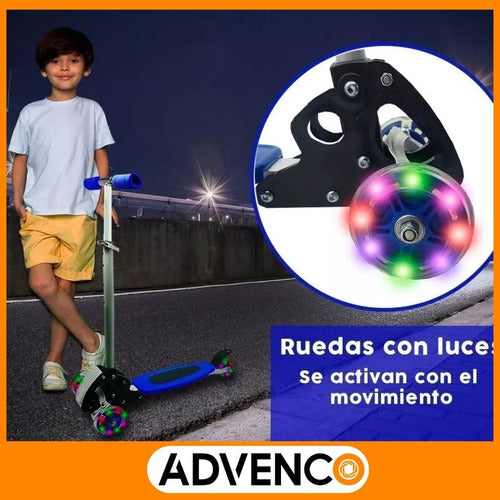 Foldable Reinforced 4-Wheel Scooter for Kids in Various Colors 2