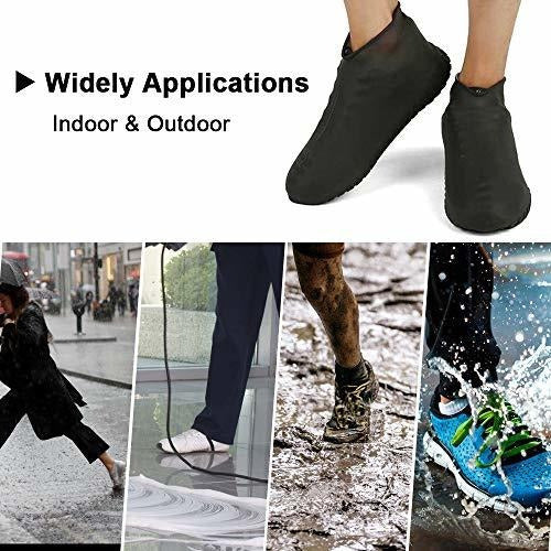Nirohee Reusable Waterproof Silicone Shoe Covers S White 4