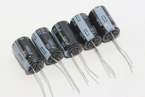 Capacitor Electrolítico 1000uf 35v 13x21mm - Pack 5 Unidades 1