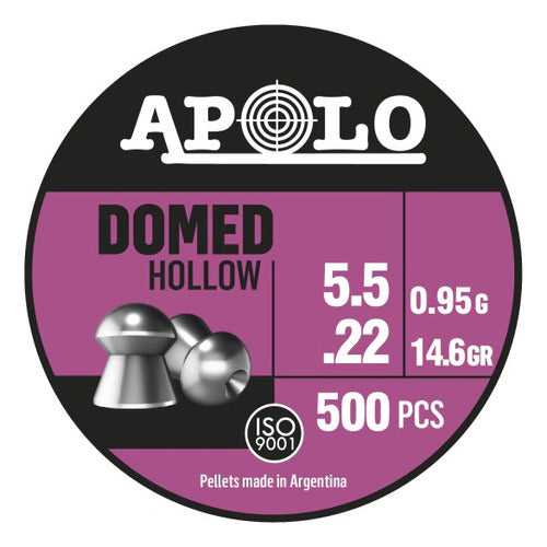 Balines Apolo Domed Hollow 5,5 X250 Aire Comprimido 14,6 Gra 0