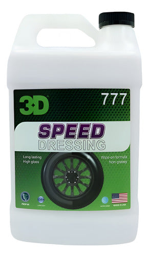 3D Speed Dressing 4L Abrillantador Neumáticos Rmr Car 0