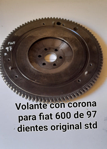 Volante De Motor Con Corona 97d Para Fiat 600 Original Cat 1 0