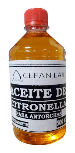 Clean Lab SRL Aceite De Citronela Antorchas X 500 Cc 0