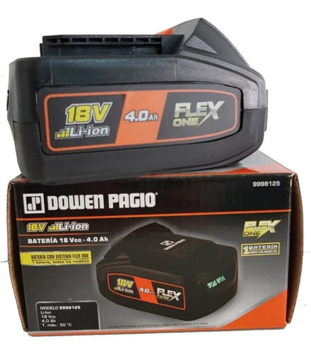 Dowen Pagio Battery 9998125 18V 4.0 Ah Flex One Lithium 1