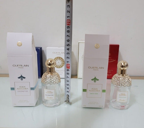 Lote Frascos Vacios Guerlain  Aqua Allegoria Caja Colección 4