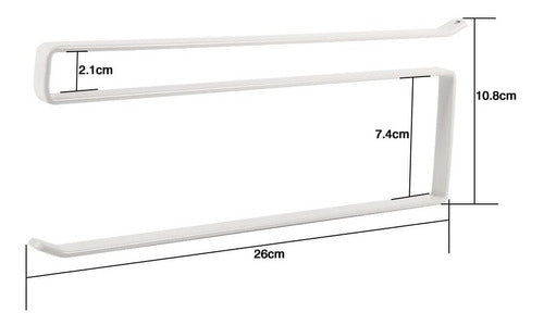 Barak Soporte Portarrollo Cocina Gancho Acero Estante Mueble 1