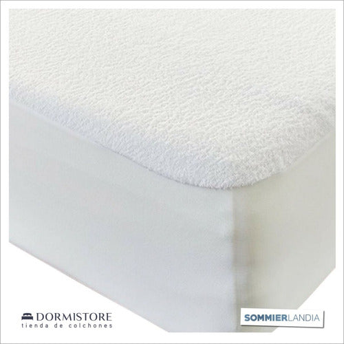 Fiberball Waterproof Mattress Protector - Double Size 190 X 140 Towel Fabric 2