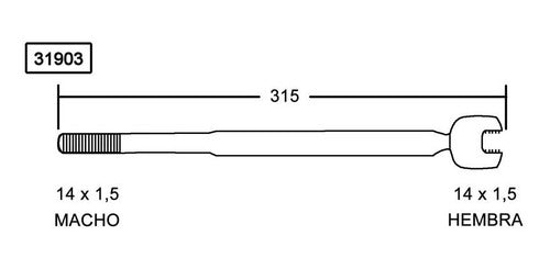 Rack End 05 Fiat Stilo 05-11 0