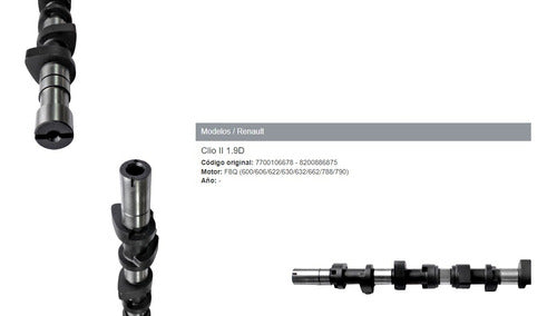 César A. Amoroso Renault Clio 1.9D F8Q Camshaft 1