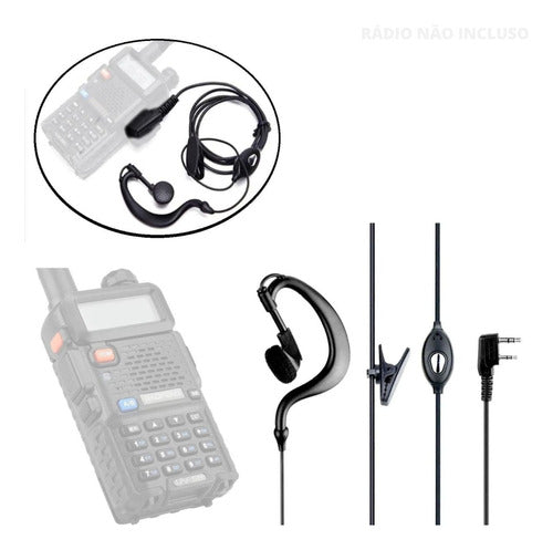 Kit 4 Fone Para Radio Ht Baofeng Uv6 Uv5r Rc3002 Promoçao 3