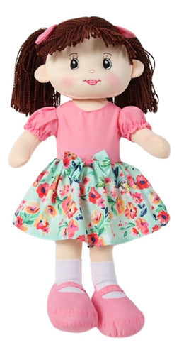 Tws Musical Plush Doll with Colorful Floral Dress 6