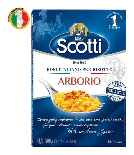 Scotti Arborio Premium Rice 500g Risotto Italy - Pack of 2 0