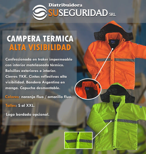 SuSeguridad Waterproof Reflective Work Trucker Jacket 1