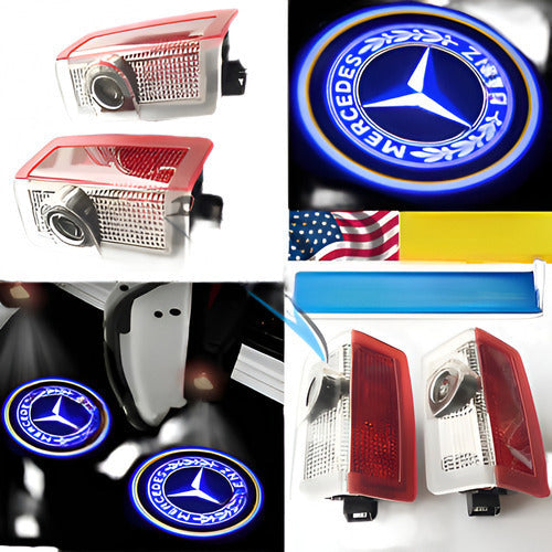 Mercedes-Benz 2LED Ghost Shadow Door Logo Projector Light 3