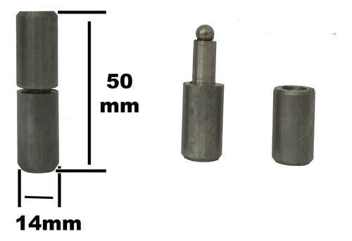 Generic Bisagras Torneada Munición 14 X 50mm Puertas Portones 3