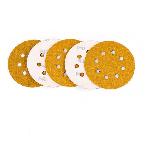 Hamilton Set of 5 Velcro Sandpaper for Orbital Sander 125mm G80 4