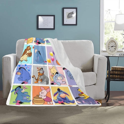 Wahja Diisney Eeyoore Blanket Classic Cartoon Blanket 2 Piez 4