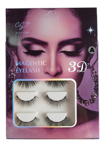 Magnetic False Eyelashes x 3 Pairs Premium Liquid Eyeliner Set by Perfucasa 15