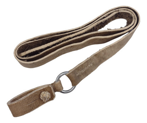 Generic Raw Leather Halter for Horse Muzzle - 2.20m x 4cm 0