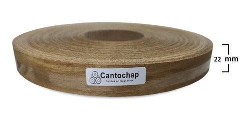 Cantochap Tapacanto Chapa Madera Petiribi 22mm X 50 M S/cola S/soporte 0