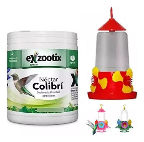 Exzootix Colibri Nectar and Feeder Kit 0