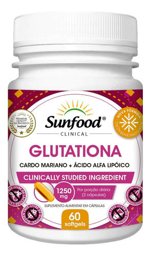 Sunfood Glutation + Acido Alfa Lipoico + Silimarina Cardo M. 60 Caps 0