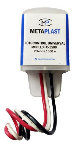 Fotocontrol Fotocelula Universal 3 Cables Metaplast 1500w 0