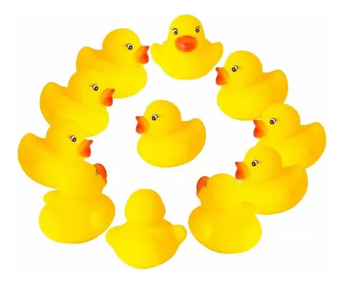 Patitos Goma Para Baño Chifle Divertido Jugar Agua Bebe Pc 1