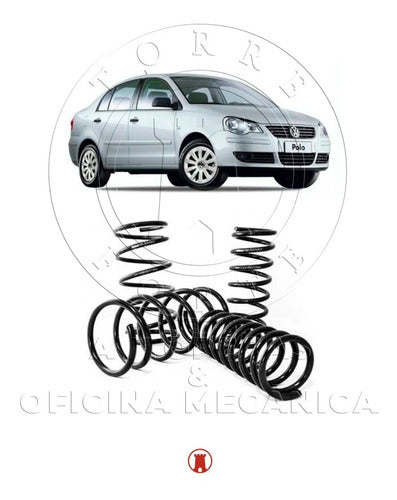 4 Molas Dianteira Traseira Polo Sedan 2009 2010 2011 2012 1