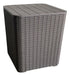 Mesa Auxiliar Capri Rattan Gris Garden Life Adeleste 0