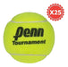 Penn Tennis Ball Tournament X 25 All Court Black Seal 0