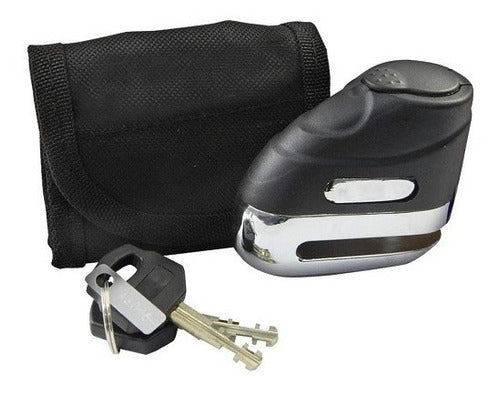 SXP Disc Lock for Motorcycles with Covertex Case - Red 2