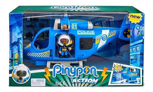 Pinypon Action Helicoptero De Policia Con Luces Lny 14782 0