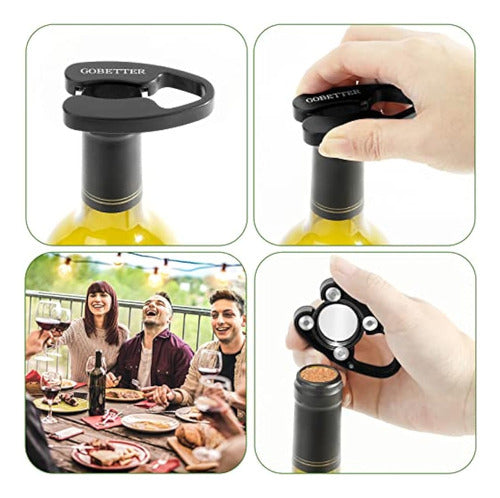 Gobetter Aluminum Foil Cutter for Wine, Magnetic Design 2