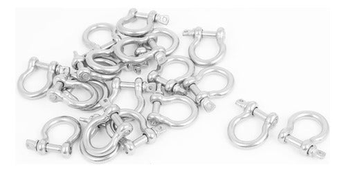 Uxcell D Ring Bow Shackle M4 Aço Inoxidável D Ring Bow S... 0