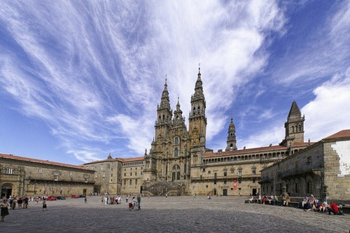 Santiago De Compostela Galicia España - Lámina 45x30 Cm. 1