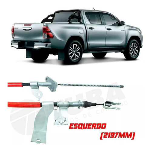 Toyota Cable De Freno C/soportes Hilux Izquierdo 2016 3